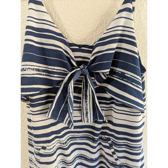 CAbi Nautical Navy & White Knot Dress #5264 Size Small - Picture 6 of 10